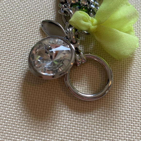 Women’s Ann Taylor bracelet with bar & loop close silvertone diamond color - Picture 9 of 9